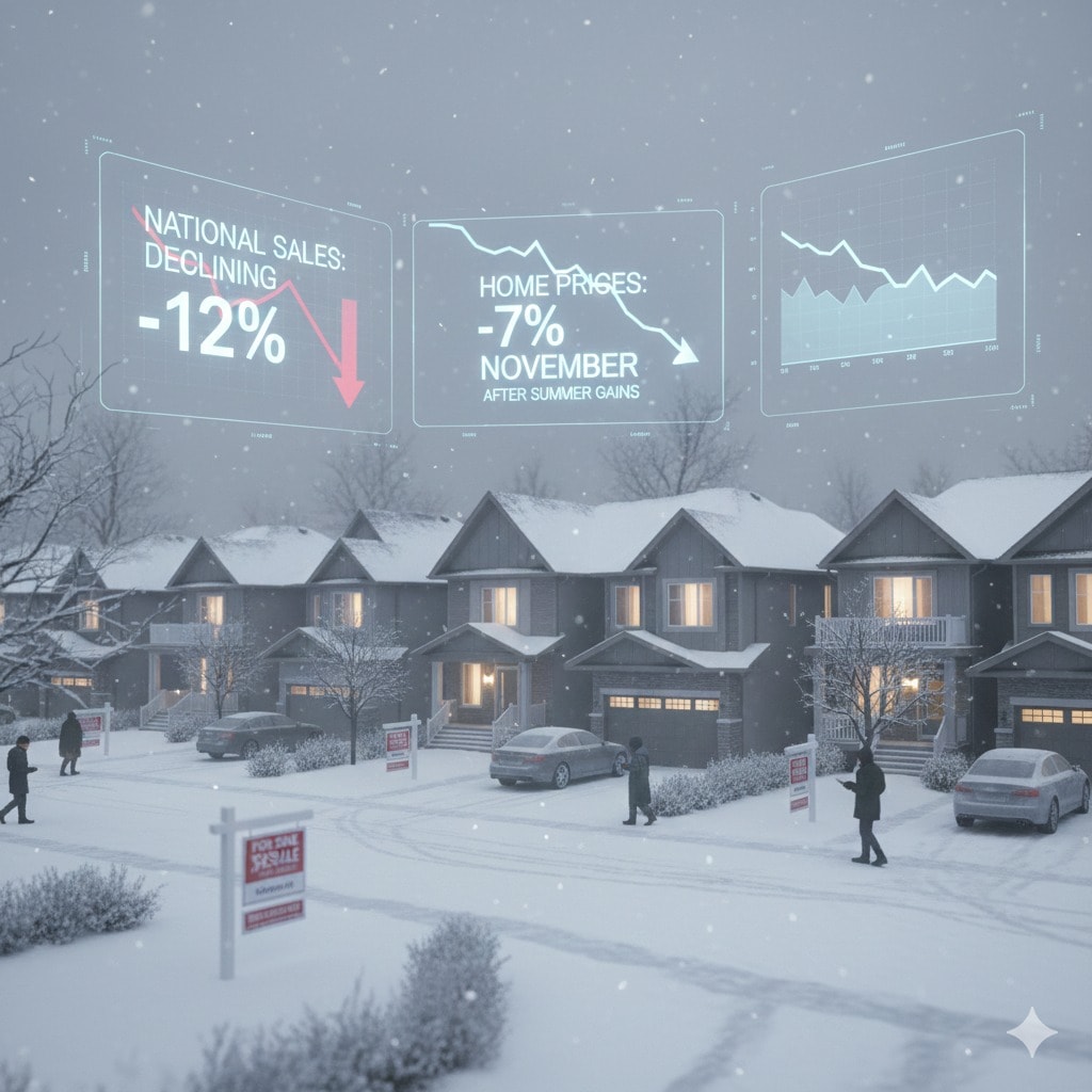  انخفاض أسعار المنازل في كندا  (Ai) 