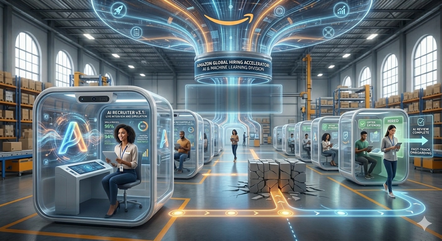 الذكاء الاصطناعي يدير عملية التوظيف_صورة مولدة عبر الذكاء الاصطناعي