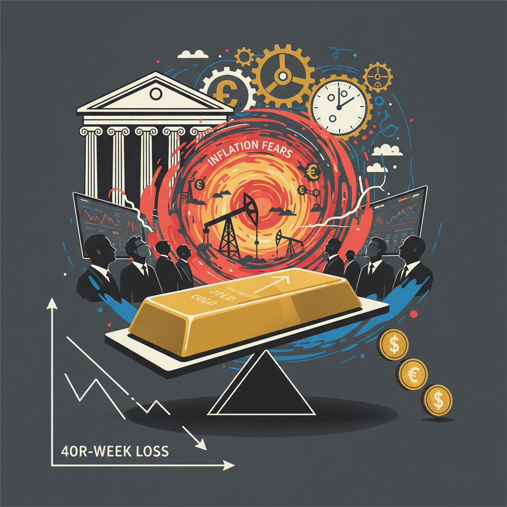 Gold Prices Rebound Slightly Amid Inflation Fears, on Track for Fourth Weekly Loss