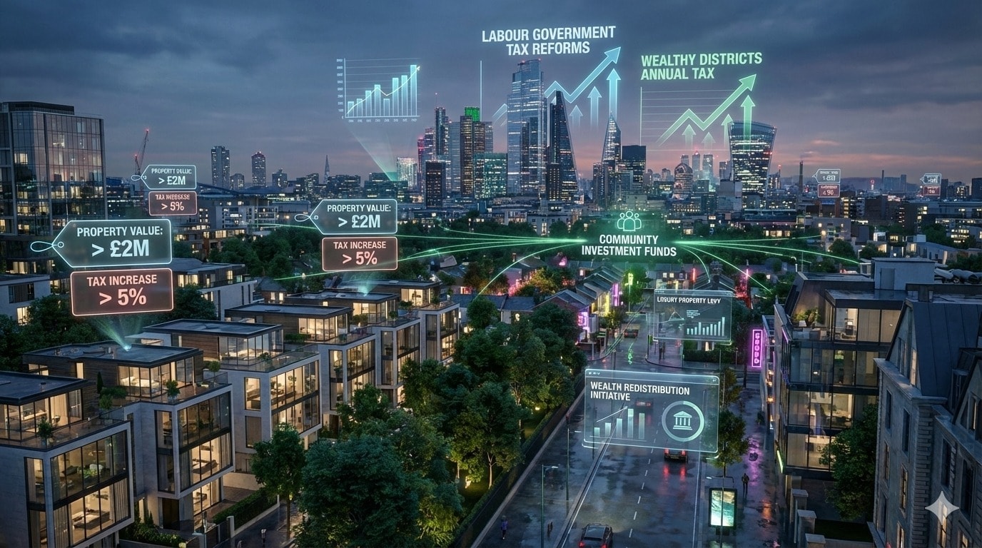 زيادات ضريبية كبيرة على المناطق الثرية في لندن