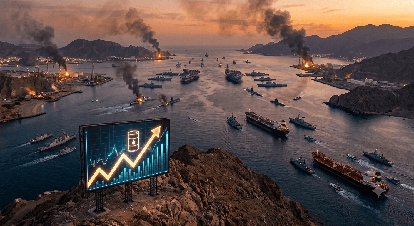 صورة ترمز إلى أسباب ارتفاع أسعار النفط العالمية ai