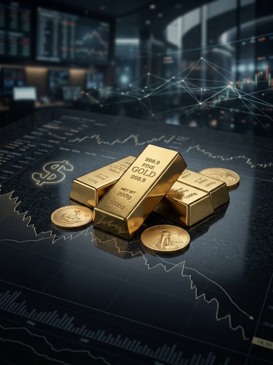 تراجع أسعار الذهب وسط تغيّرات في الأسواق المالية - AI