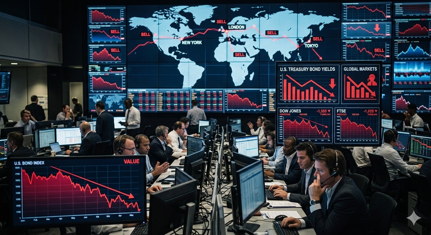 تراجع سندات الخزانة الأميركية_صورة مولدة عبر الذكاء الاصطناعي
