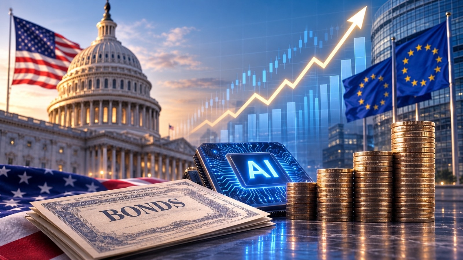 تصاعد الاقتراض لتمويل استثمارات الذكاء الاصطناعي والإنفاق الحكومي يدفع العوائد الحقيقية إلى أعلى مستوياتها منذ أكثر من عقدAi