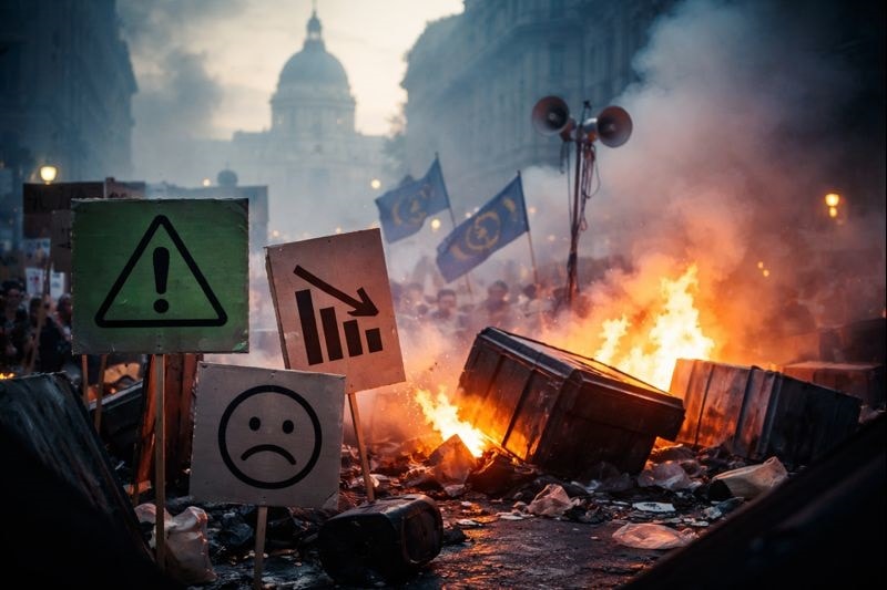 Protests Under Pressure of High Prices and Unemployment-AI