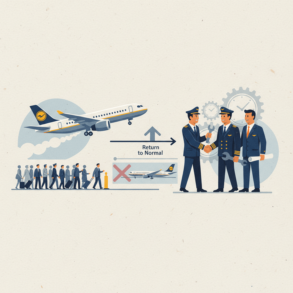 Lufthansa Resumes Normal Flight Operations Following Pilot Strike