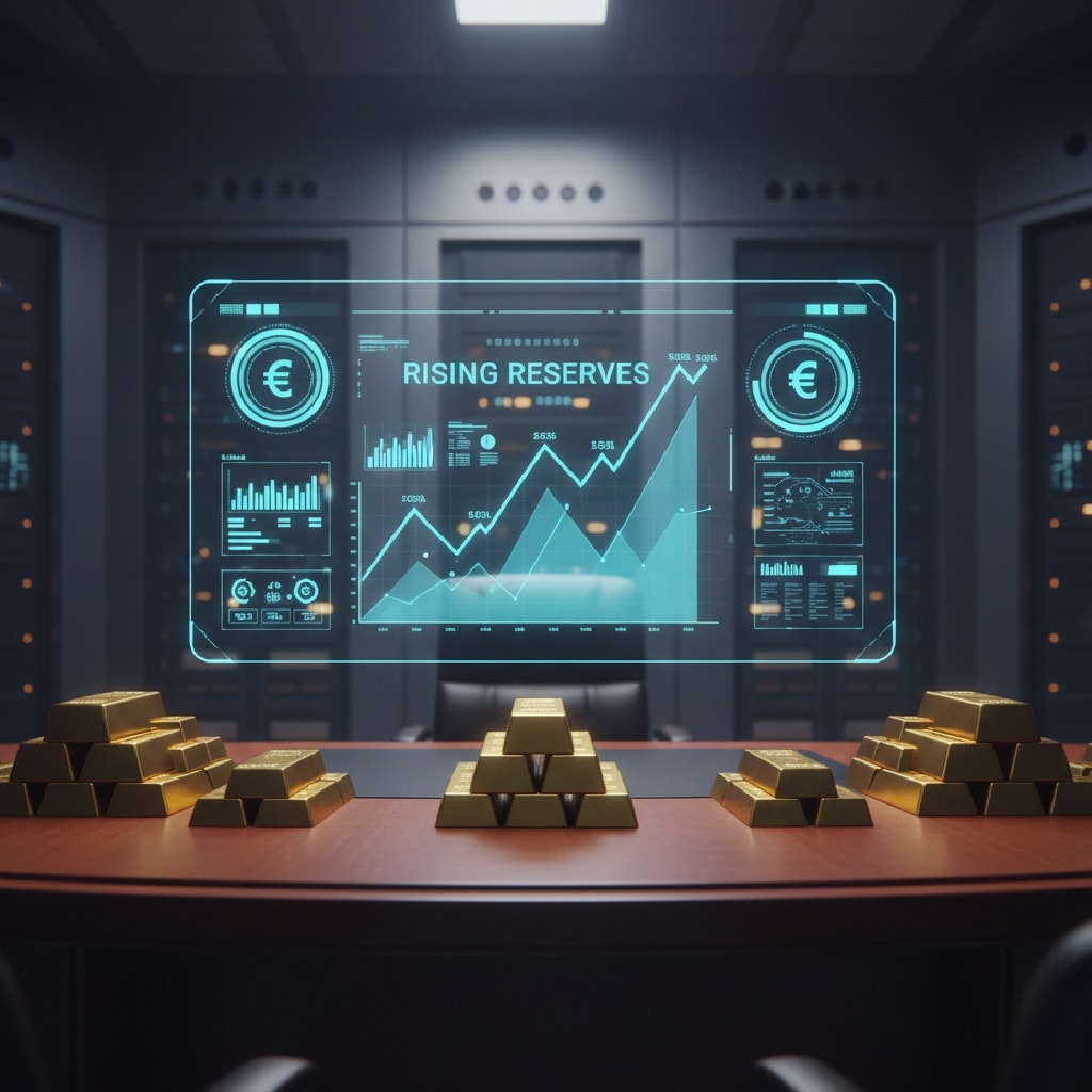 بنك مركزي مع سبائك ذهب وبلاتين (Ai)