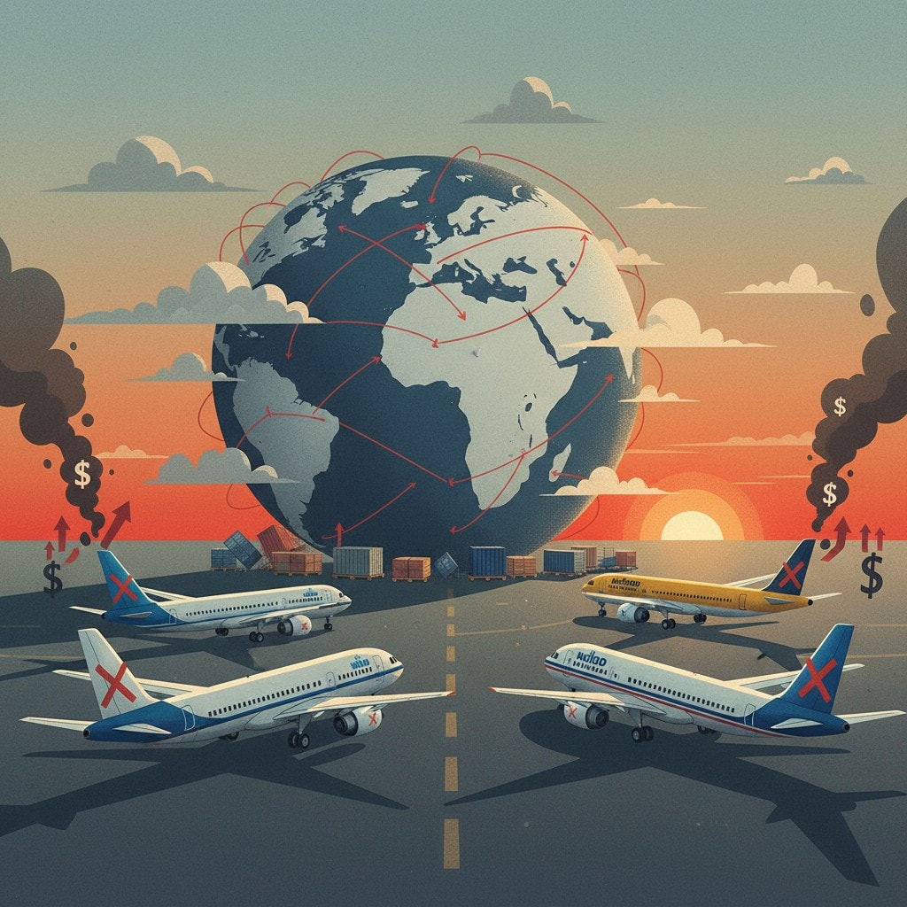 Airlines Grapple with Jet Fuel Costs, Leading to Widespread Flight Cancellations