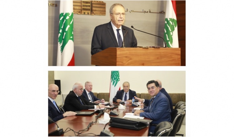 اجتماع في السراي الحكومي برئاسة نائب رئيس مجلس الوزراء الدكتور طارق متري