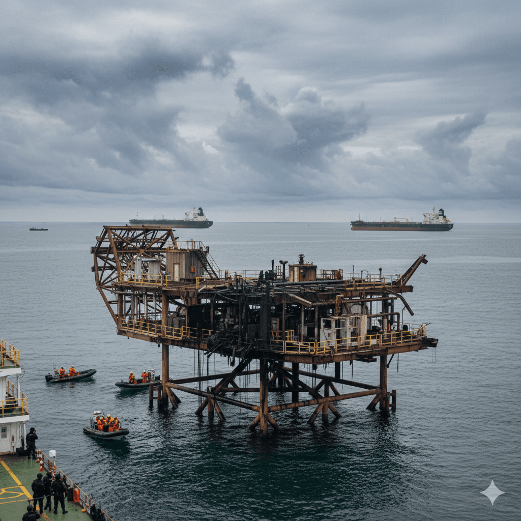 توقف تحميل النفط في البحر الأسود بعد هجوم على منصة كازاخستانية