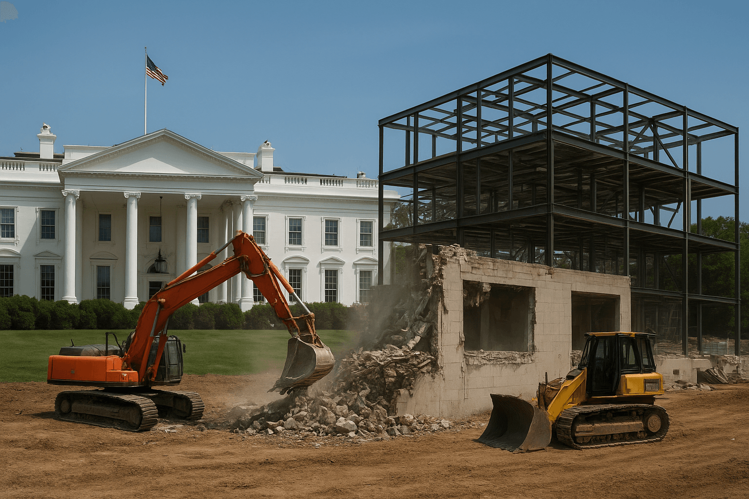 250 مليون دولار لبناء قاعة احتفالات جديدة في البيت الأبيض