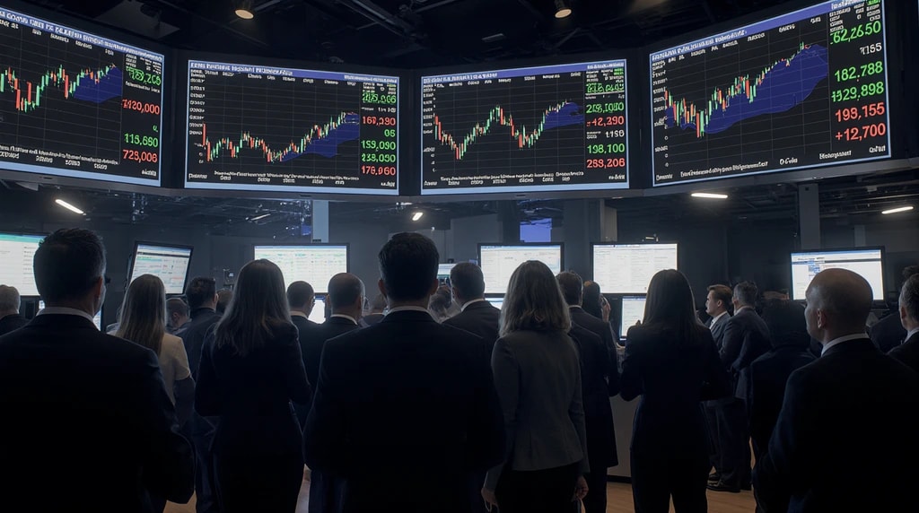 متداولون يراقبون حركة أسواق الخيارات(ai)