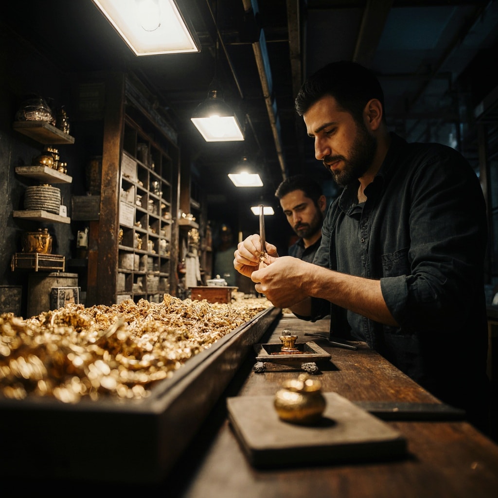 a_professional_photo_depicting_the_syrian_gold_market__a_goldsmith_in_damascus_examining_and_stampi_ozp7oqykjc7fw1mt90p5_1