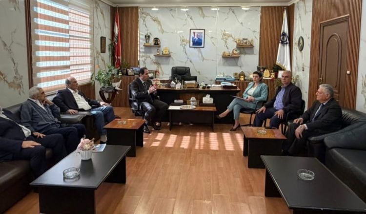 اجتماع بين نقيب أصحاب محطات المحروقات الدكتور جورج البراكس و محافظ النبطية هويدا الترك