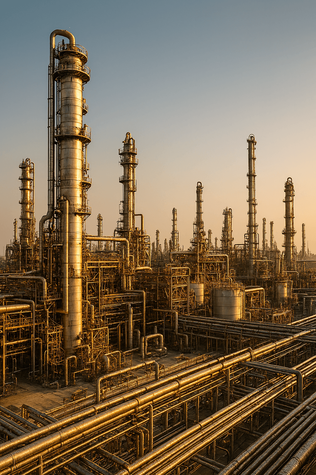 منشأة تقطير نفط