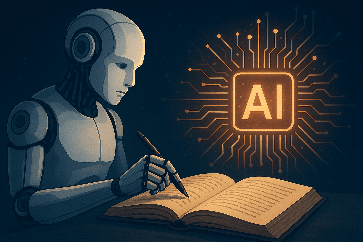 استخدام الذكاء الاصطناعي في كتابة النصوص الأدبية