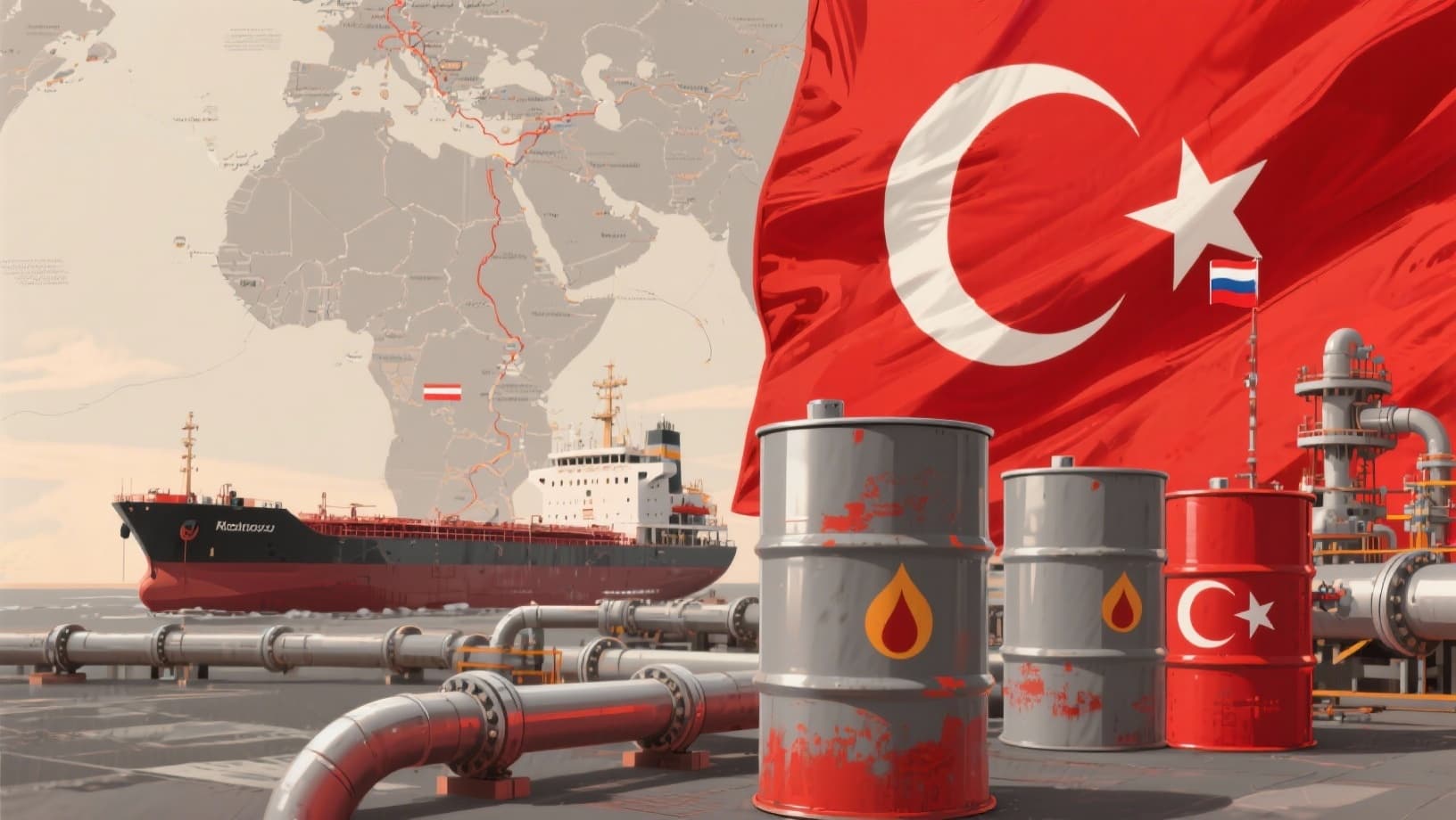 تركيا تخفّض وارداتها من النفط الروسي بسبب العقوبات الأميركية وتسعى لشراكات في مجال الطاقة جديدة