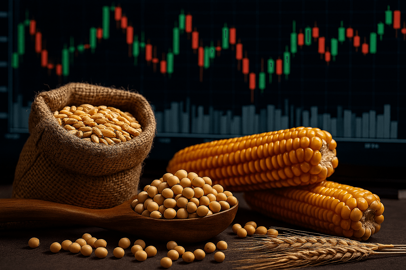 أسعار الحبوب وفول الصويا