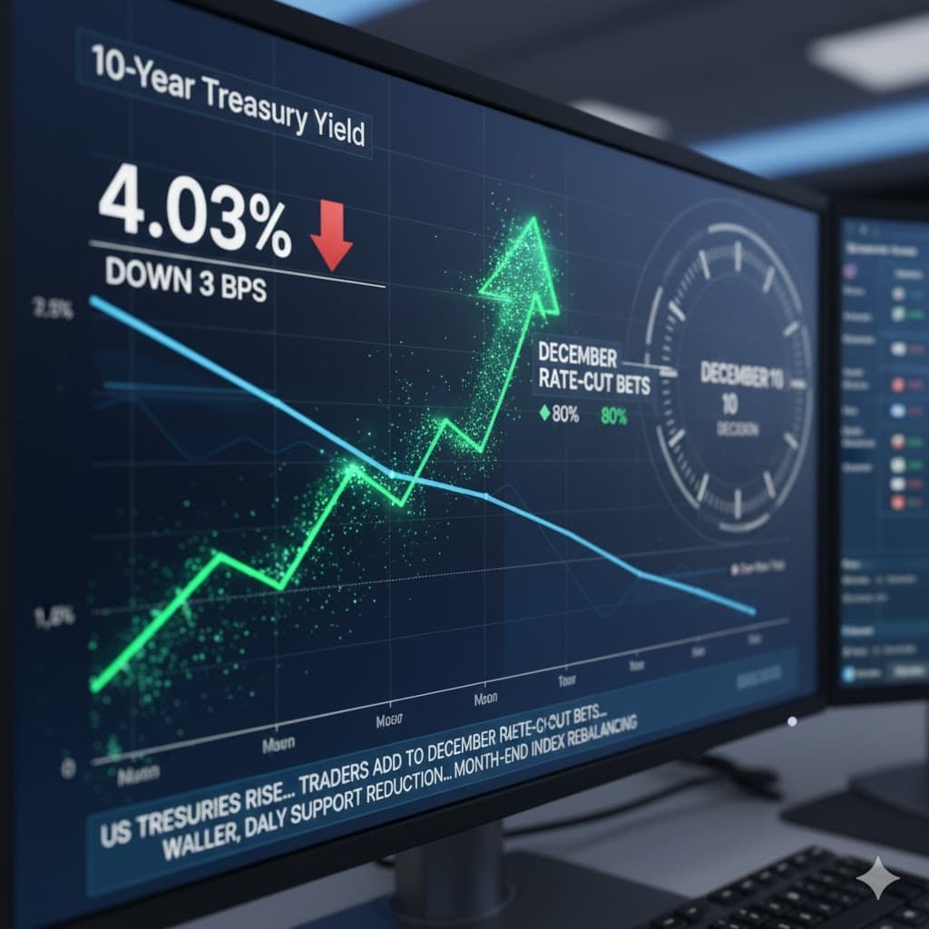 ارتفاع السندات الأميركية مع تراجع عائد 10 سنوات إلى 4.03%