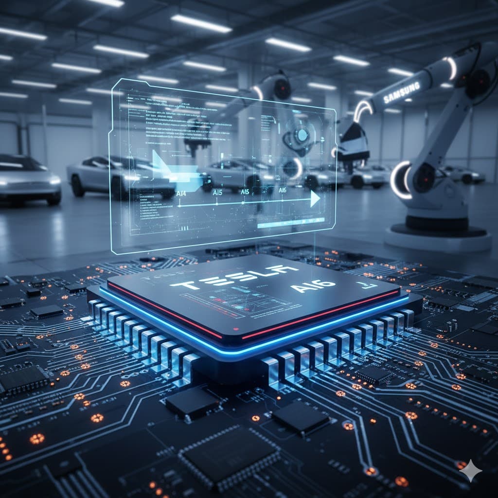 تسلا تسرّع تطوير شرائح إي آي بدعم سامسونج