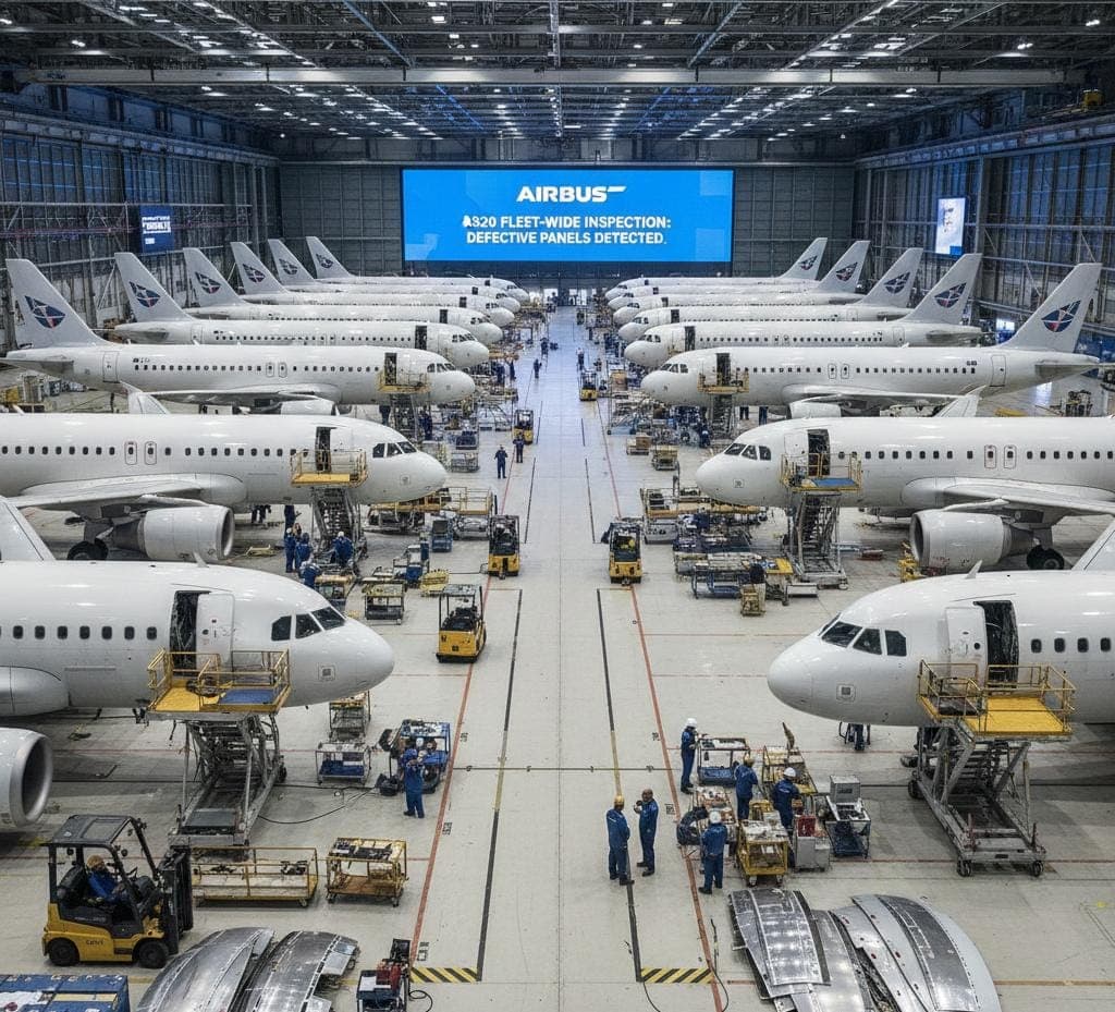 إيرباص تفحص مئات طائرات A320 للكشف عن ألواح معيبة