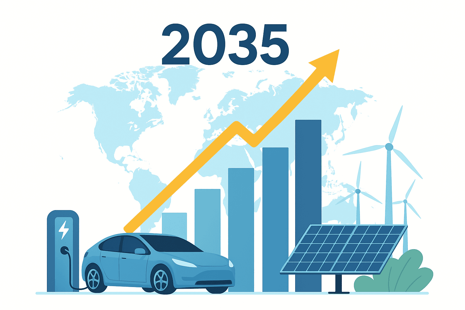 الطلب العالمي على الكهرباء يقفز 30% بحلول 2035