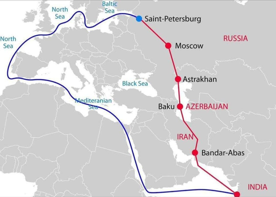 الممر الروسي–الهندي عبر إيران... طريق حرير جديد يهدد قناة السويس