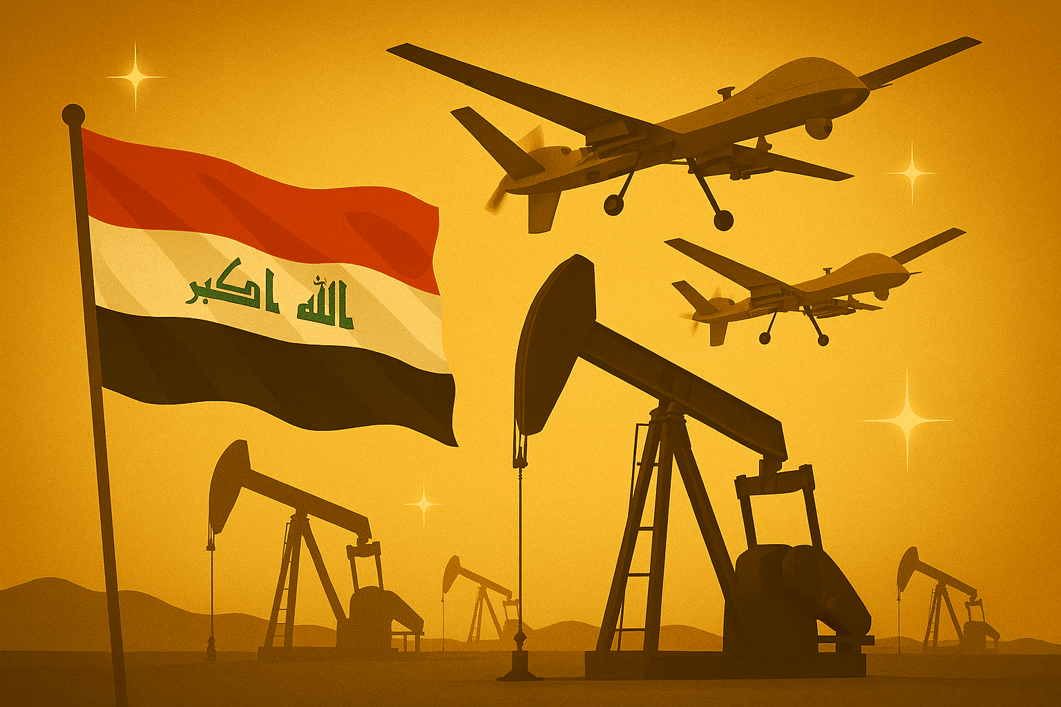 عين في السماء لحماية ذهب العراق الأسود... طائرات مسيّرة لمراقبة حقول النفط