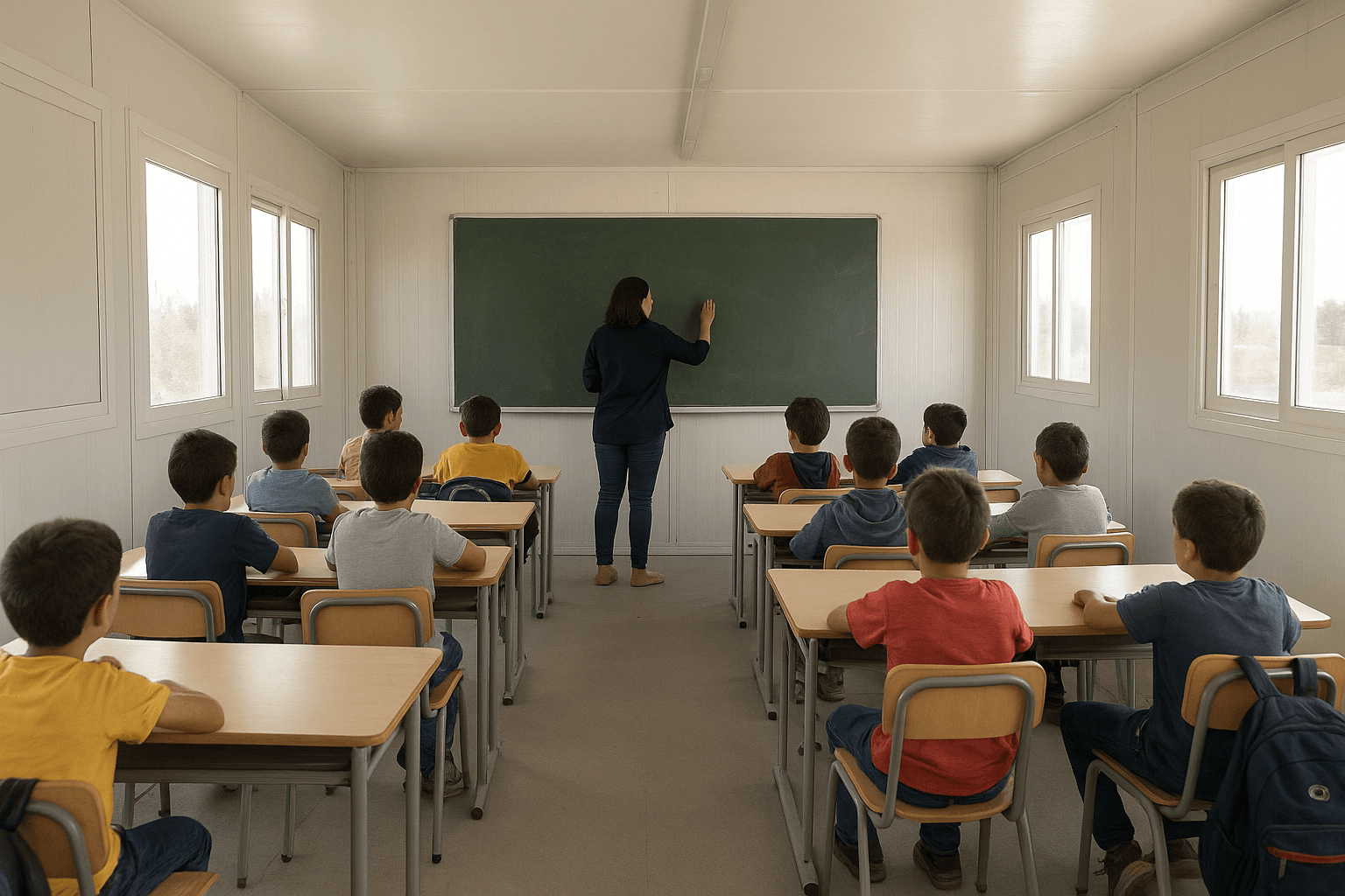 إنطلاقة العام الدراسيّ في «مجمع المدارس المؤقّت» في ميس الجبل: بداية جديدة في أعقاب الحرب الإقتصادية والإنسانية