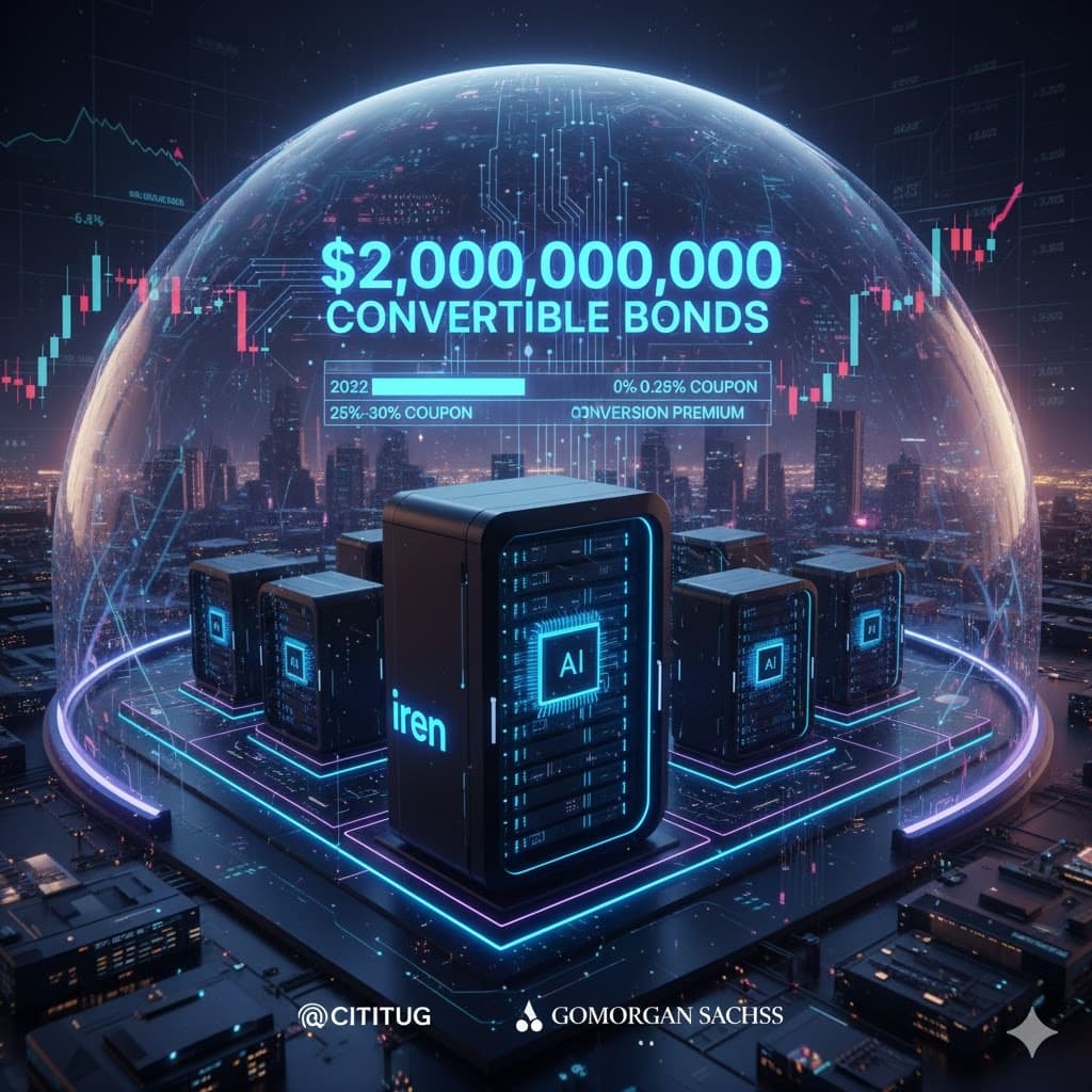 شركة آيرن تسعى لجمع مليارَي دولار عبر سندات قابلة للتحويل لتعزيز قدرات الذكاء الاصطناعي