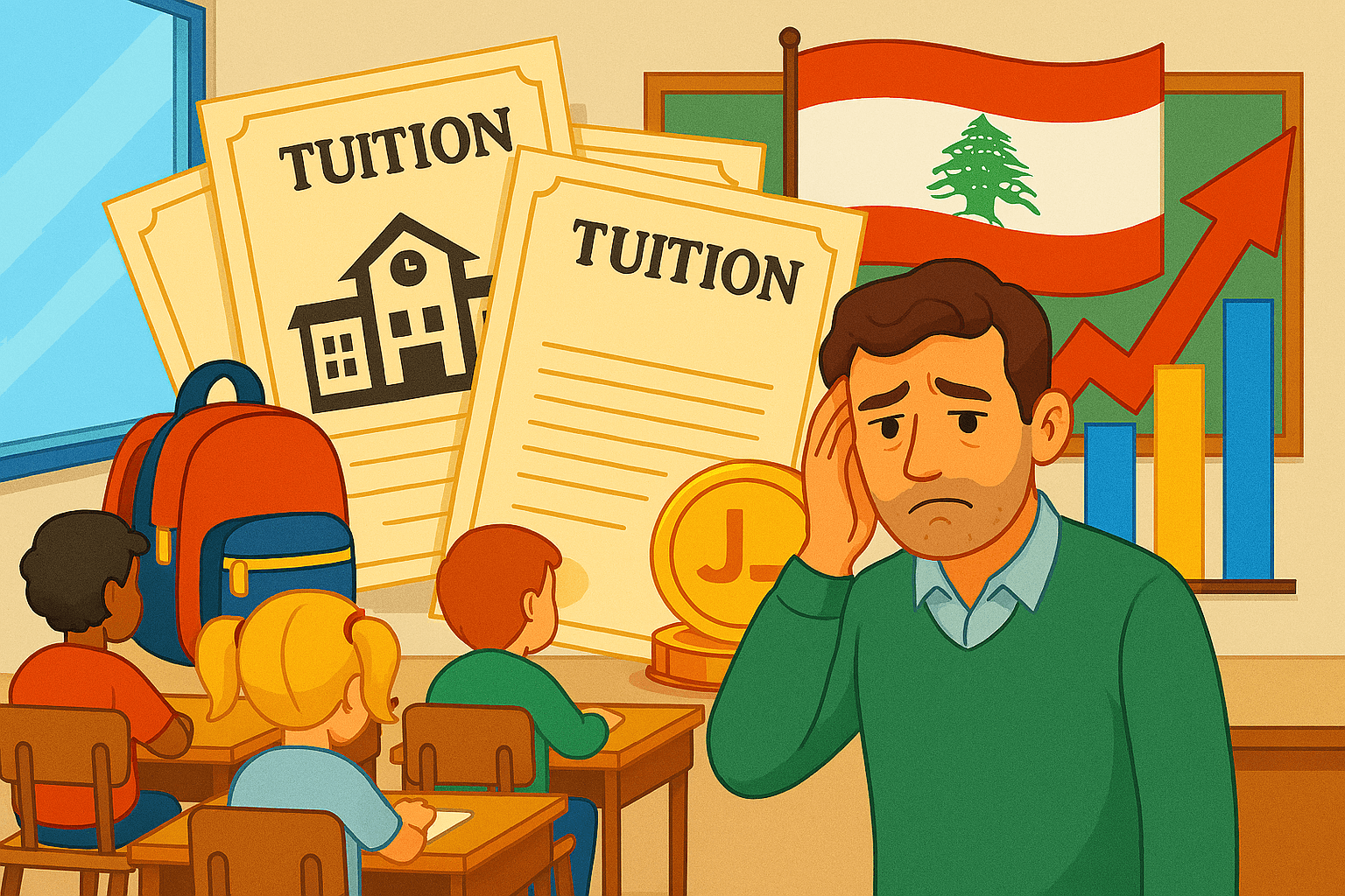 أزمة أقساط المدارس ورواتب المعلمين في لبنان تتعمّق