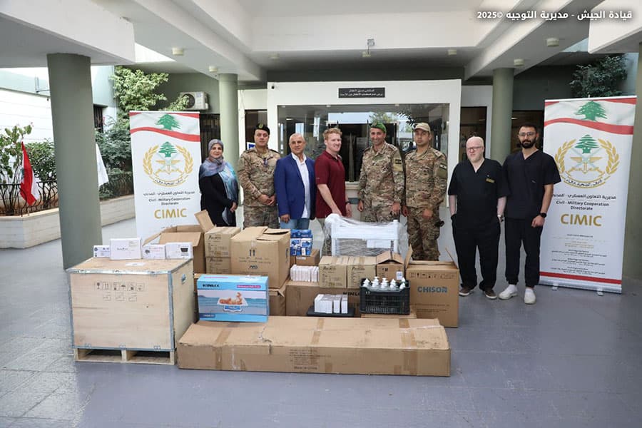 تجهيزات طبية من الجيش اللبناني للجنوب