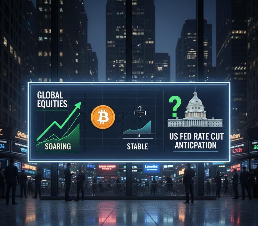 الأسهم العالمية ترتفع مع استقرار بيتكوين وترقّب خفض الفائدة الأميركية