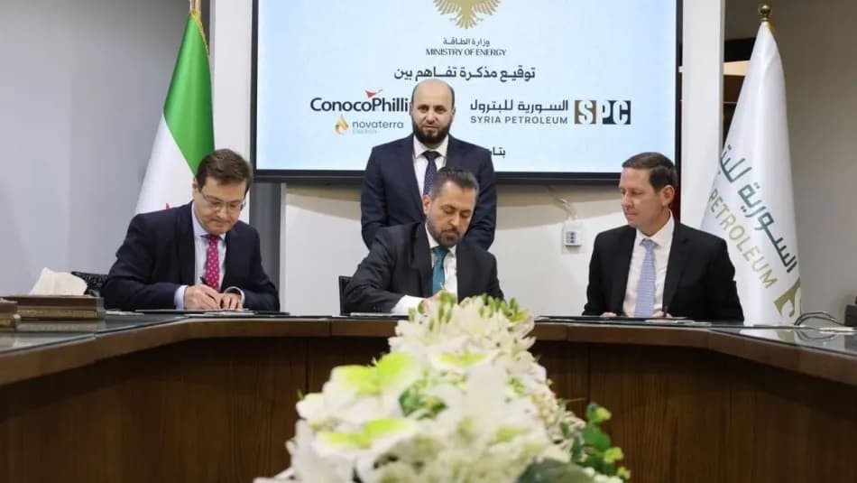 اتفاق جديد يعزّز شراكات سوريا في قطاع الغاز بين الشركة السورية للبترول و"كونوكو فيلبس" و"نوفاتيرا"