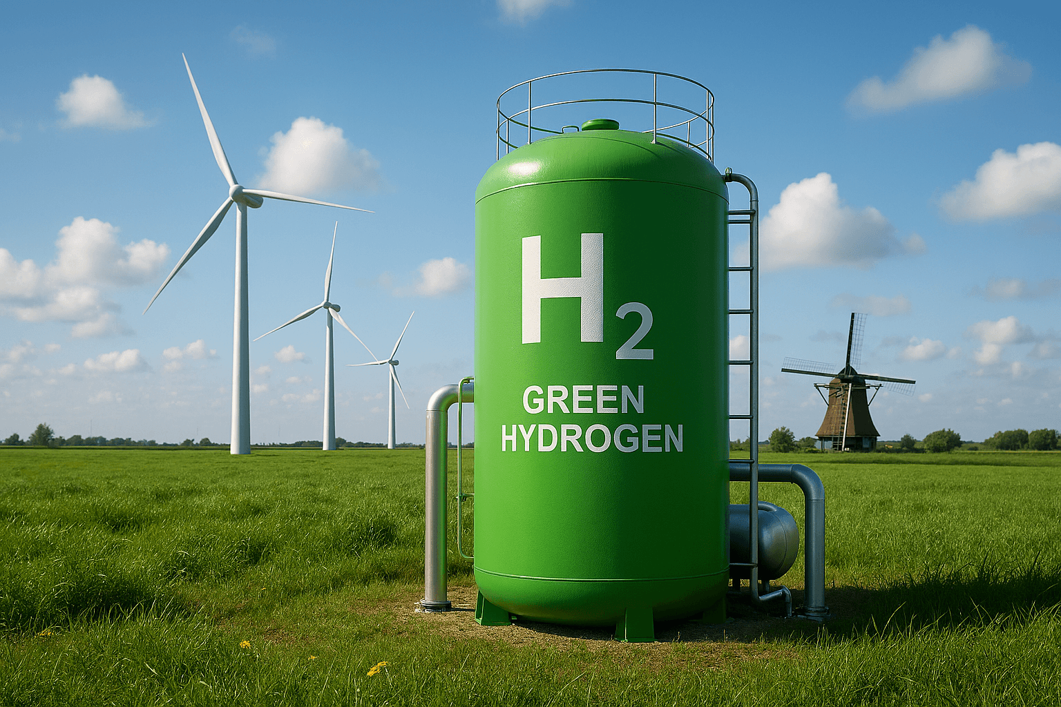 خزان هايدروجين أخضر في هولندا