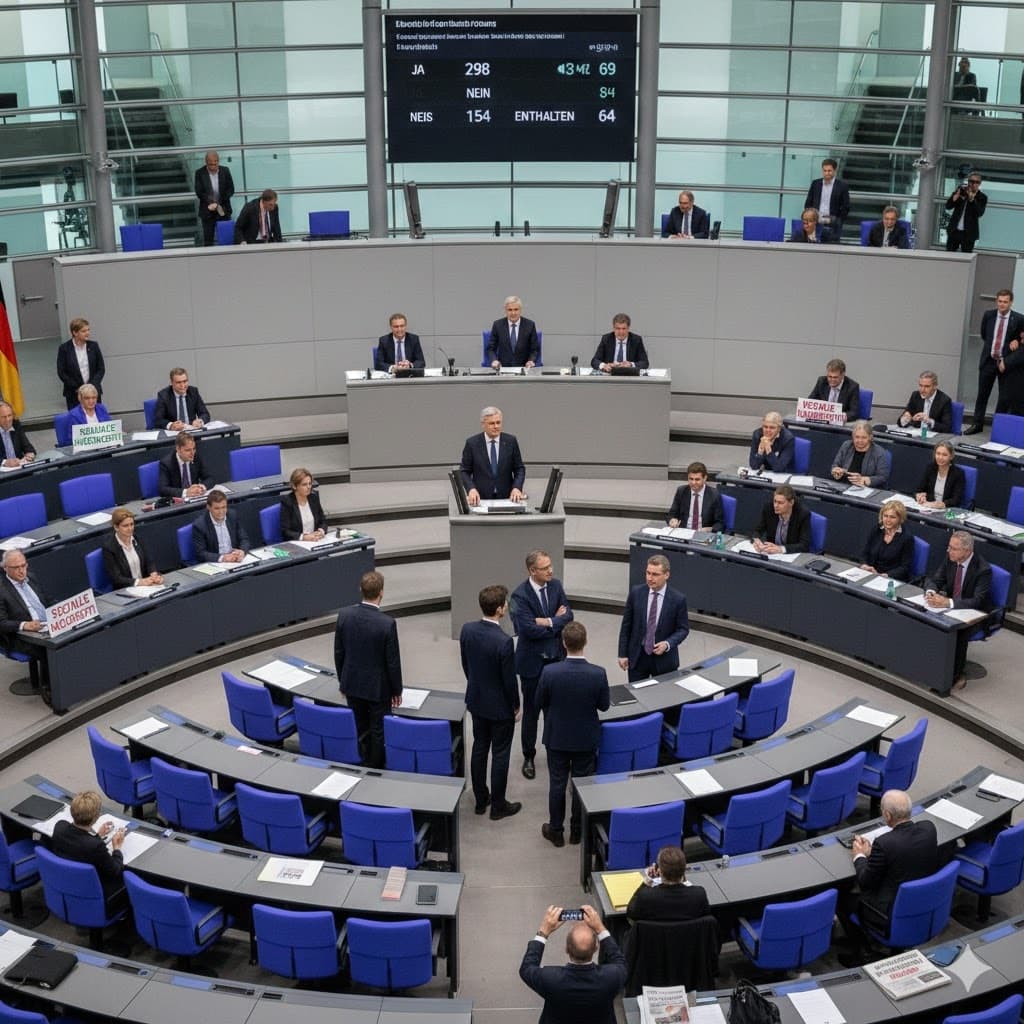 حكومة ميرتس الألمانية على حافة السقوط قبل تصويت المعاشات