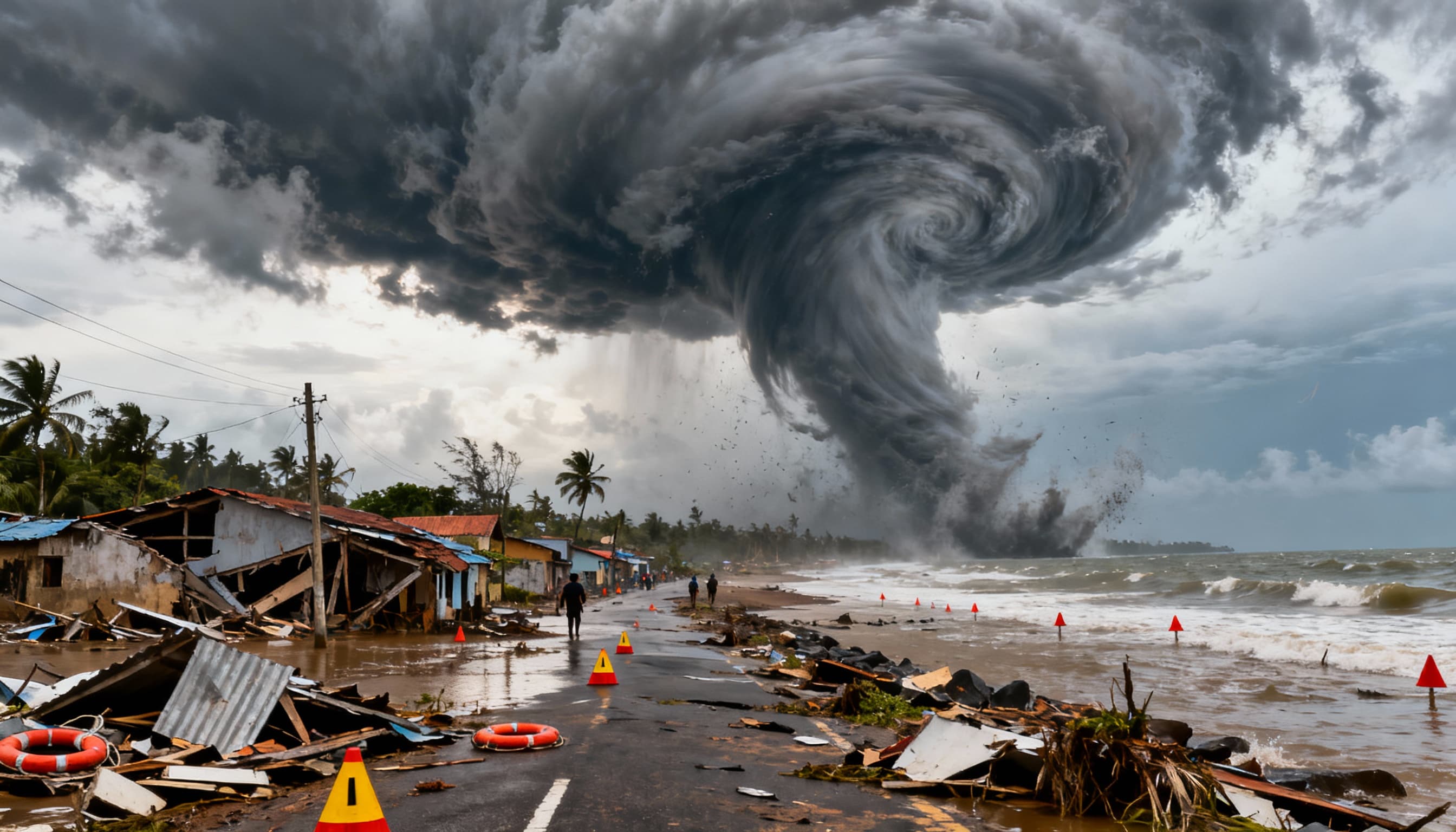 سريلانكا تواجه دماراً هائلاً بعد إعصار ديتواه