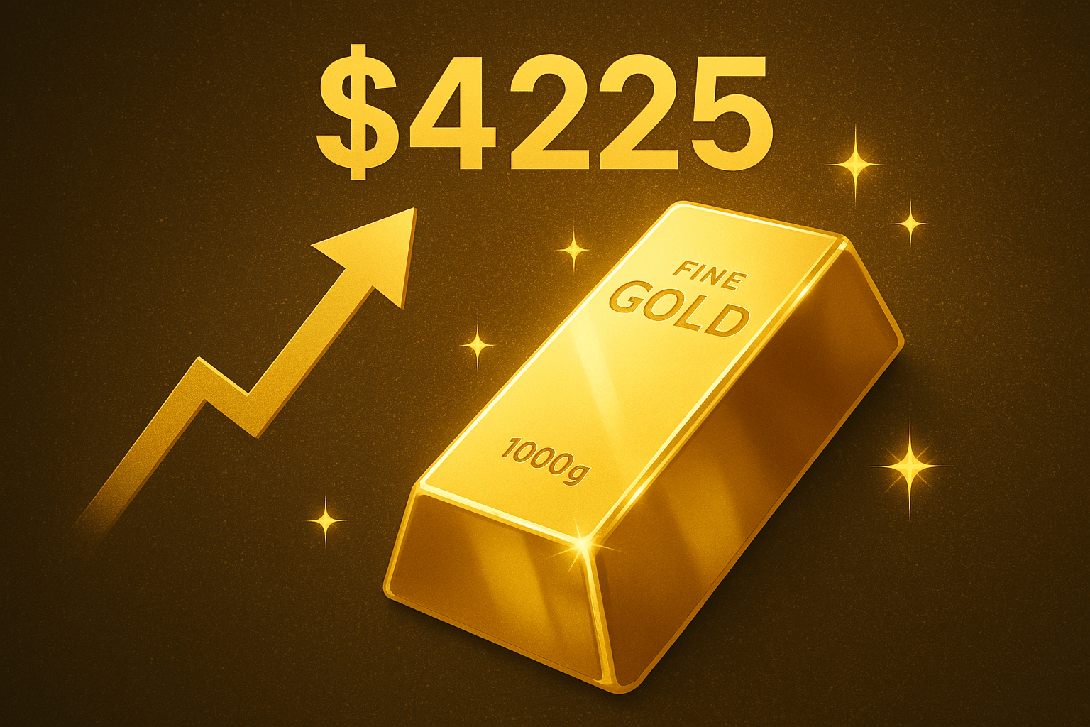 أونصة الذهب تتخطى 4225 دولاراً