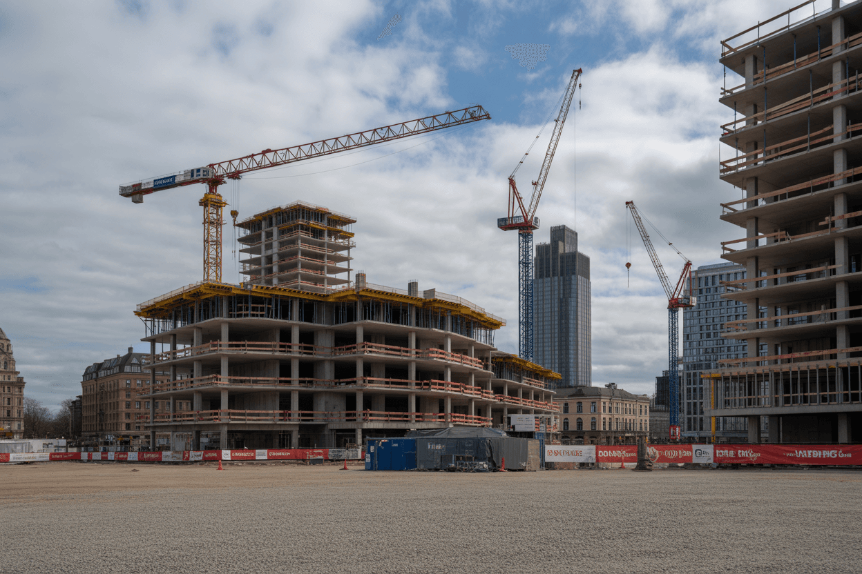 تراجع حاد في قطاع البناء البريطاني يسجّل أسوأ أداء منذ أكثر من خمس سنوات