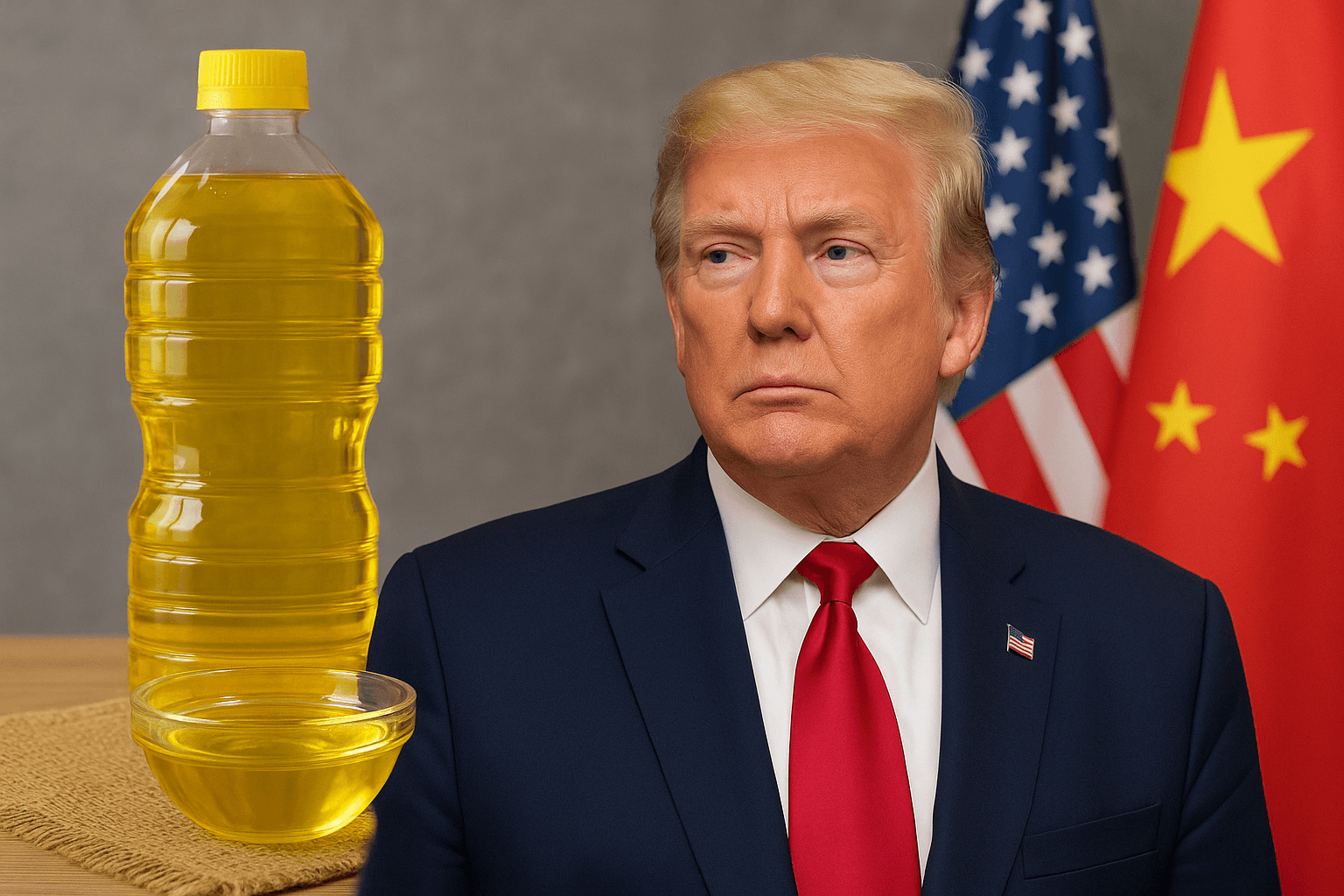 ترامب يهدد واردات زيت الطهي الصيني ردًا على مقاطعة فول الصويا