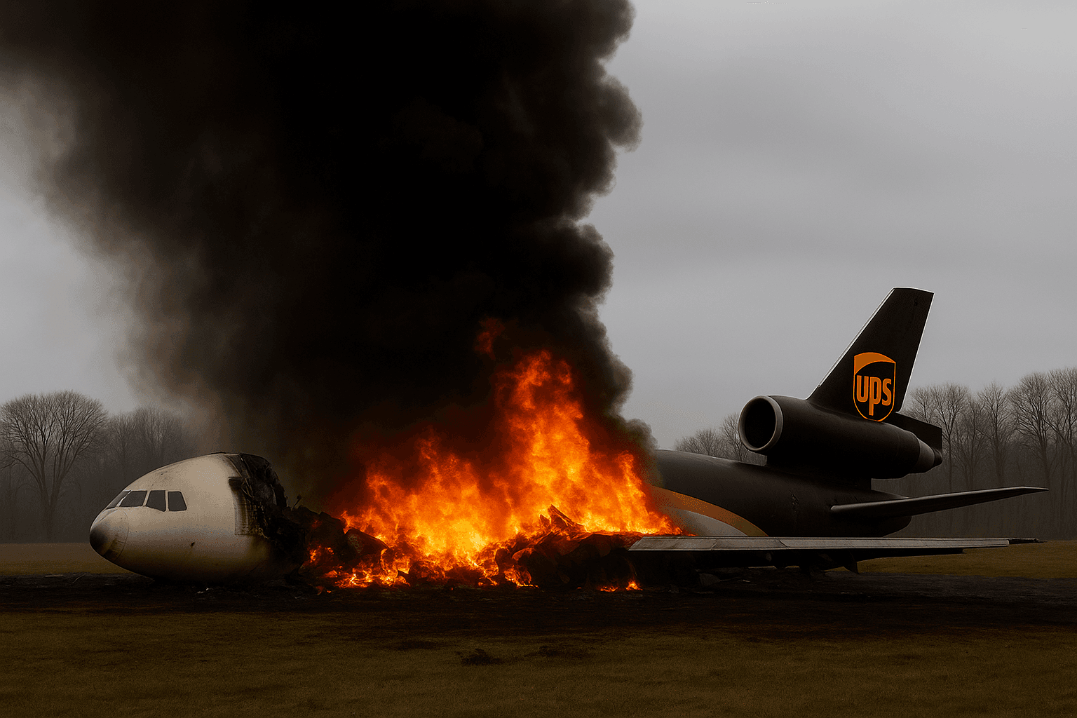 تحطم طائرة شحن لــUPS في كنتاكي يرفع حصيلة ضحايا الطيران المدني هذا العام