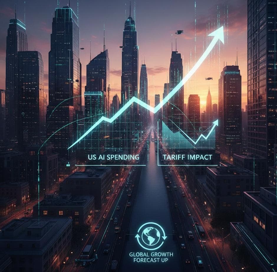 استثمارات الذكاء الاصطناعي ترفع توقعات النمو العالمي