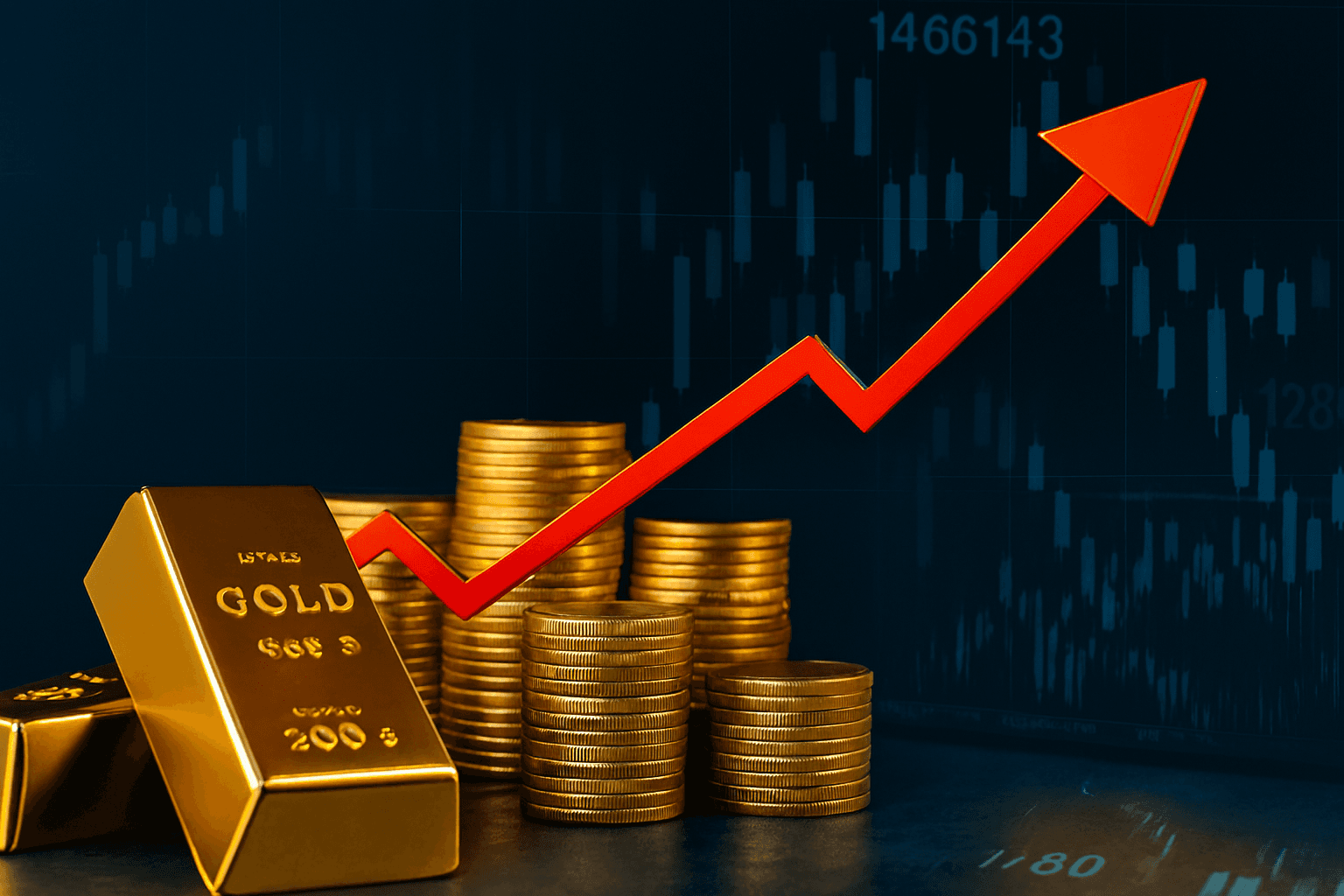 الذهب يسجل أفضل أداء أسبوعي منذ عام 2008 متجاوزاً 4300 دولار