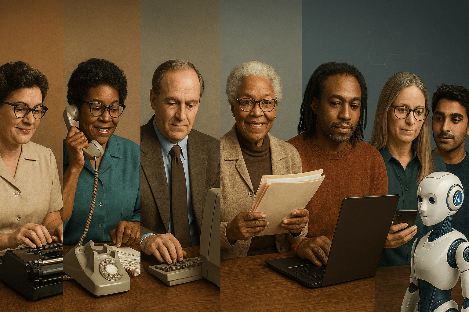 صورة تحاكي عنوان أميركيين يروون تحولات العمل خلال 50 سنة