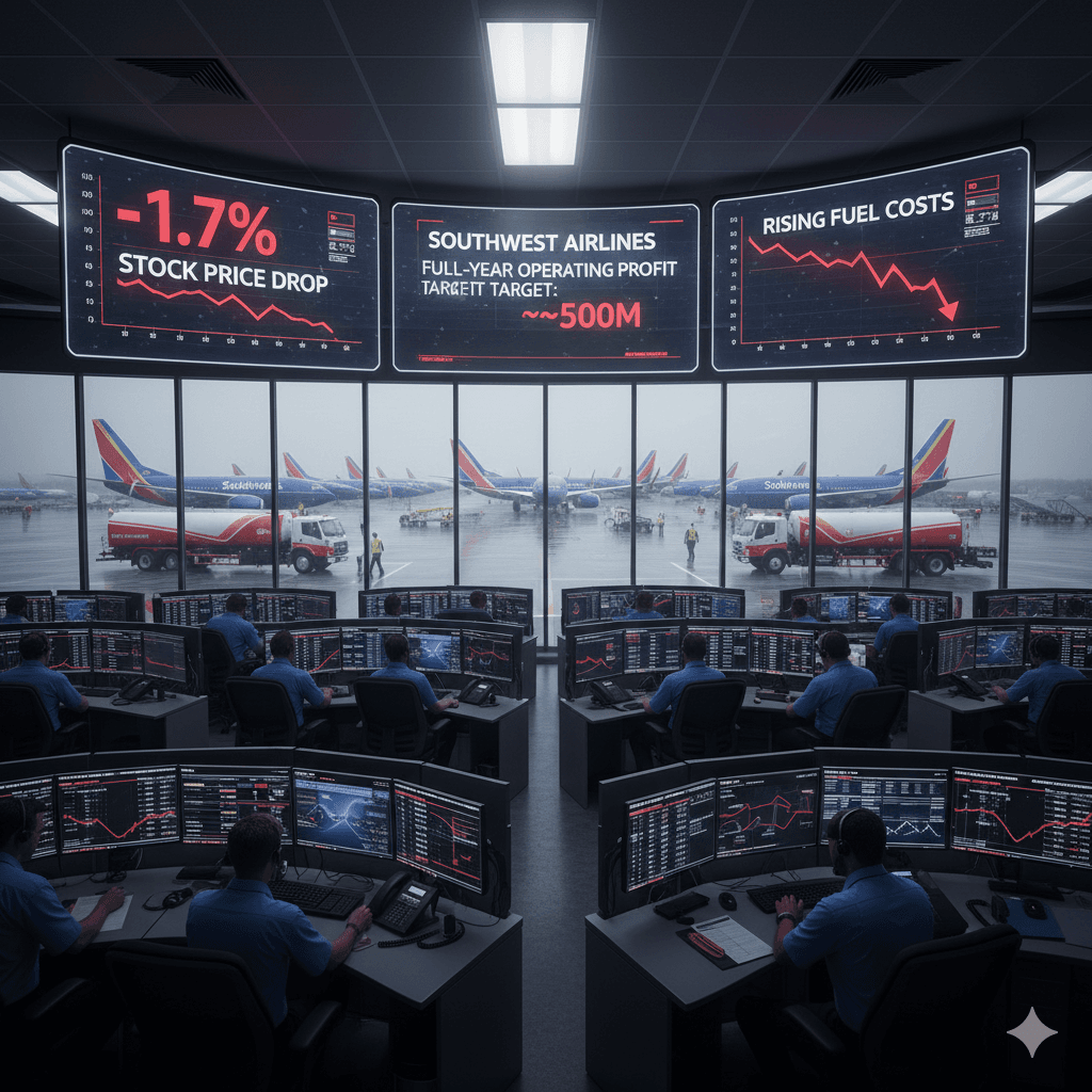 شركة ساوثويست تخفض توقعاتها بالربح بسبب الإغلاق الحكومي