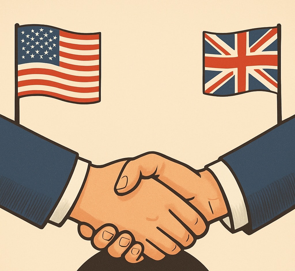 الاتحاد الأميركي والبريطاني يتوصلان إلى اتفاق بشأن الرسوم الجمركية (AI)