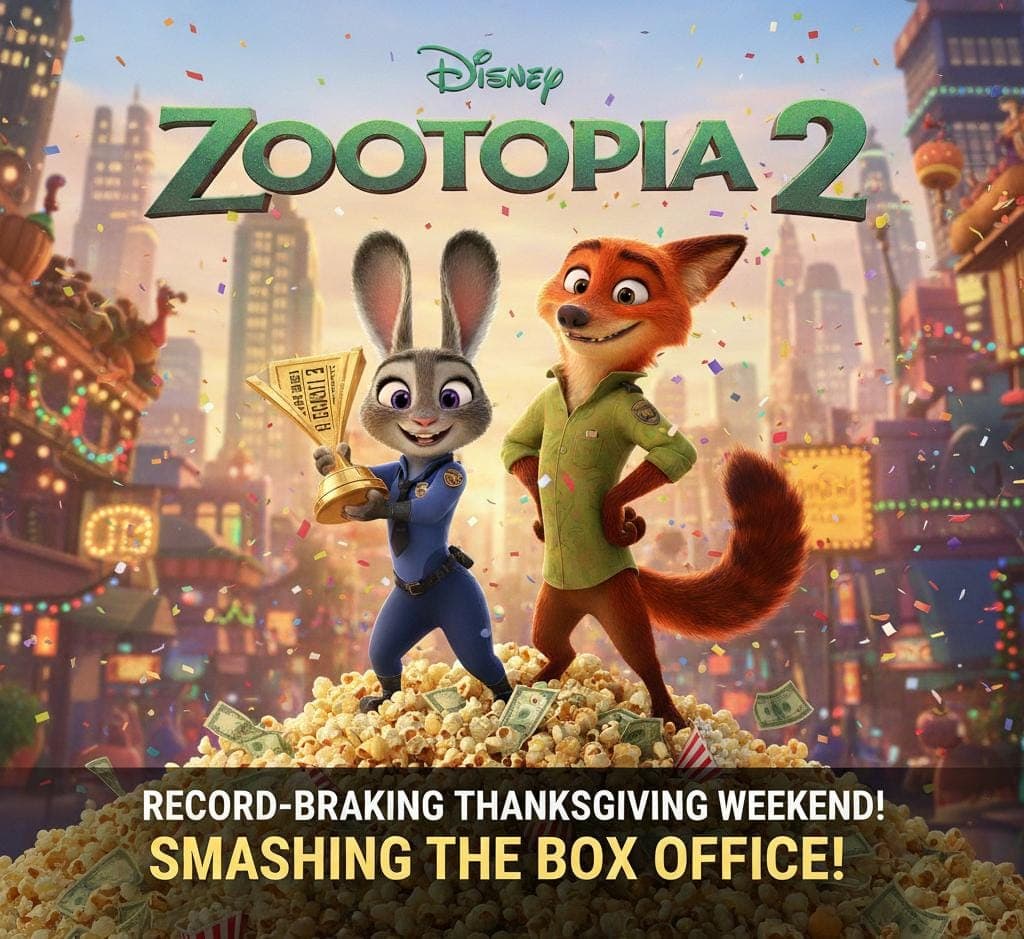 زوتوبيا 2 يتصدر شباك التذاكر الأميركية والعالمية