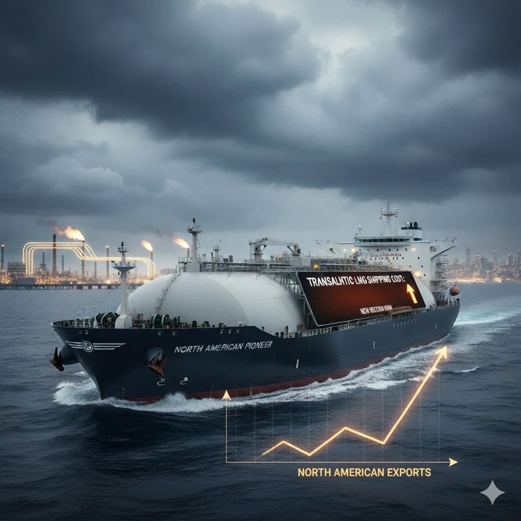 ارتفاع قياسي لتكلفة شحن الغاز الطبيعي المسال عبر الأطلسي مع توسع صادرات أميركا الشمالية