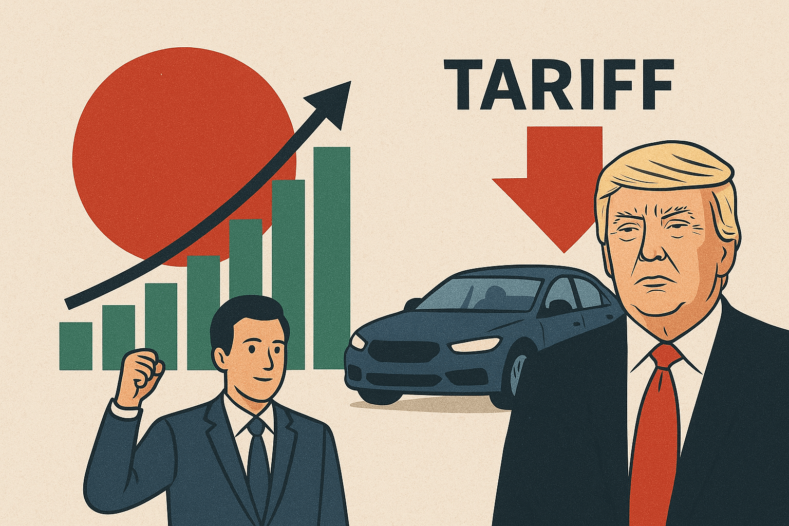 تعافي الاقتصاد الياباني في ظل فرض رسوم جمركية أميركية على قطع السيارات اليابانية