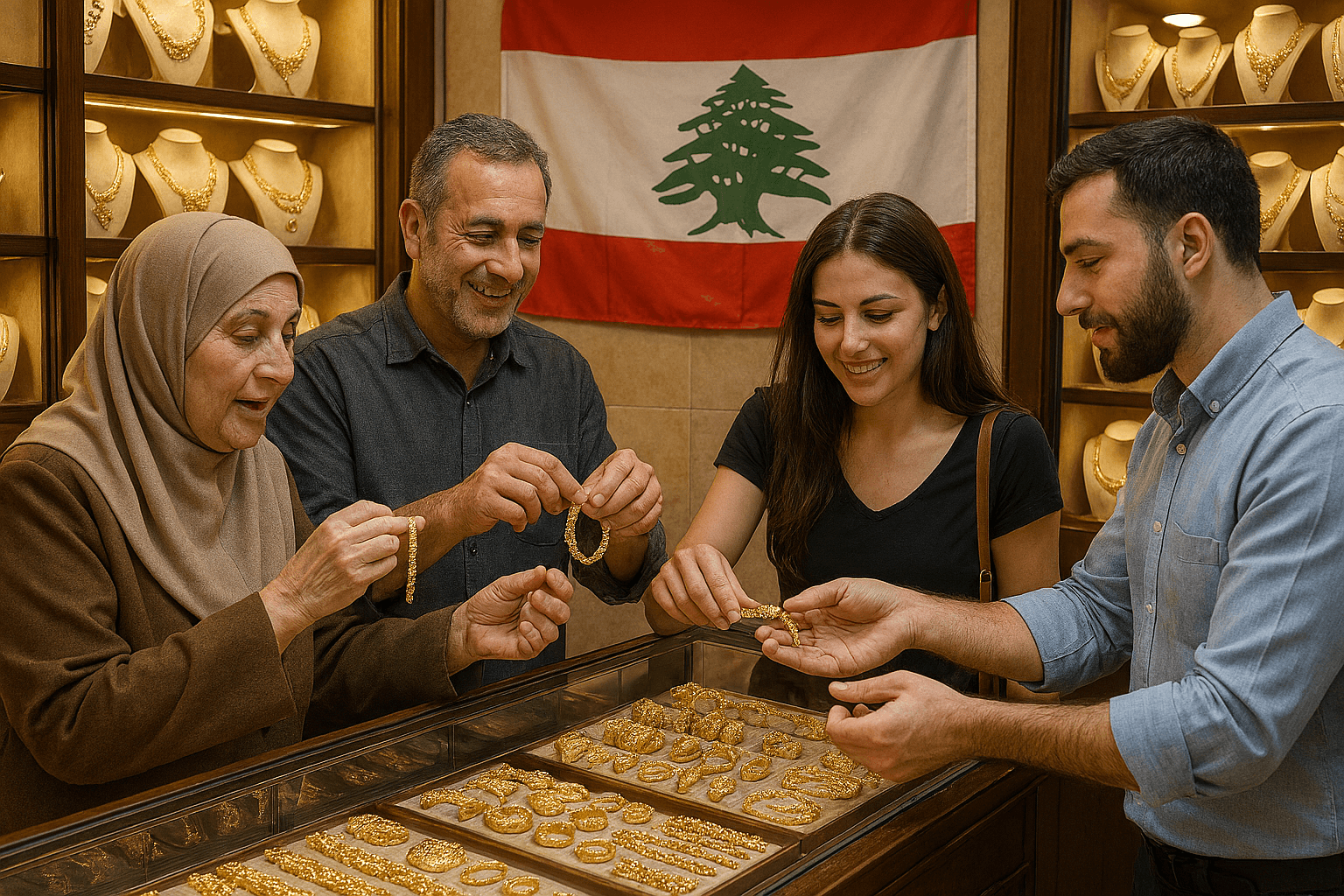 ذهب محل مجوهرات في لبنان